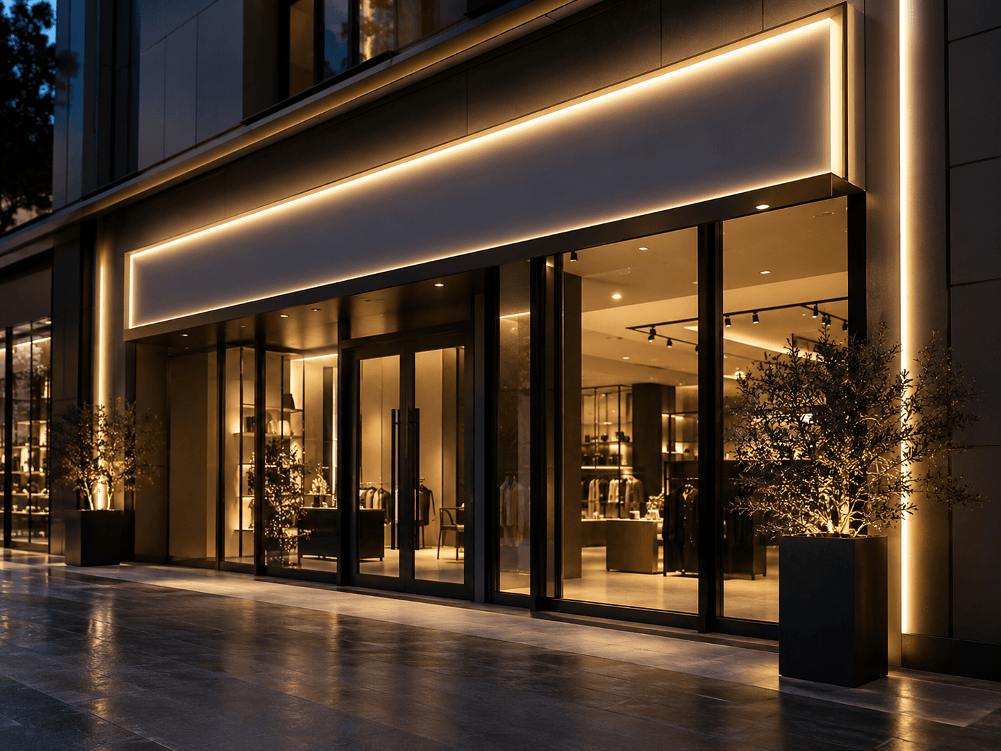 Commercial signage lighting