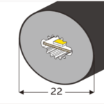 φ22 Top View Silicone Neon Flex Sleeve 适用于 8mm PCB - 柔性 Silicone Neon LED灯带 Manufacturer 适用于 OEM Projects thumbnail