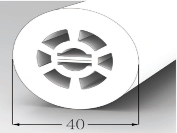 φ40 Top View Silicone Neon Flex Sleeve 适用于 10mm PCB - 柔性 Silicone Neon LED灯带 Manufacturer 适用于 OEM Projects
