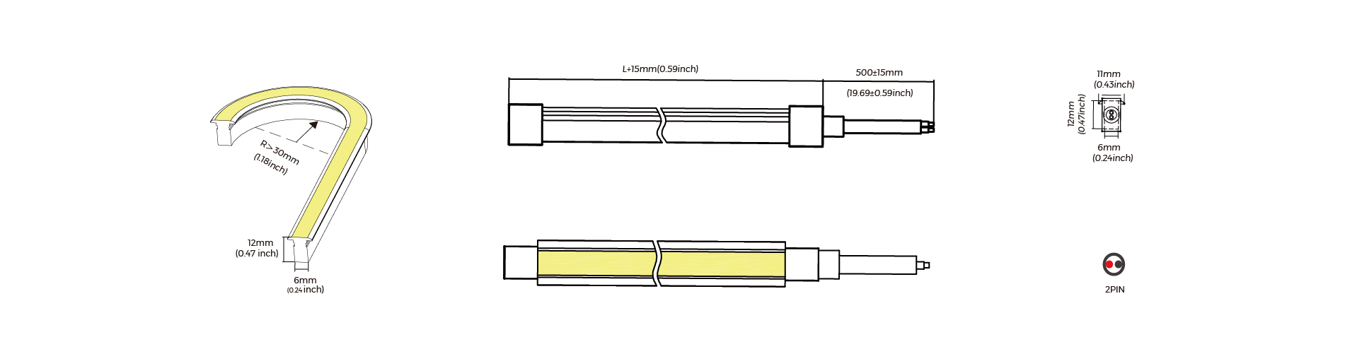 NJS0612T-White light-24V